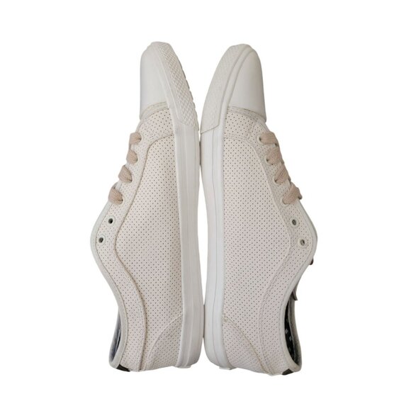 Ben Sherman MADISON Oxford Perforated Beige Lace Up Sneakers Men's Size 9.5 - Picture 4 of 9